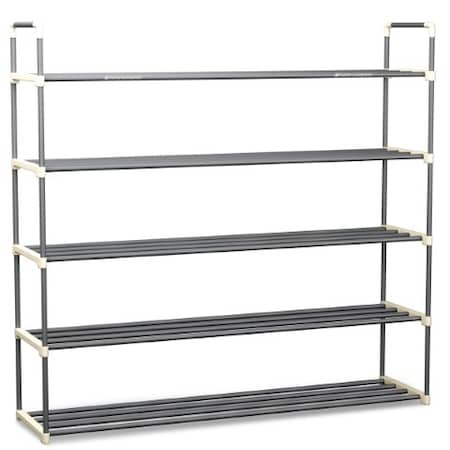 Hastings Home 30 Pair Shoe Rack - 5 Tiers of Space Saving Organization 991100QWH
